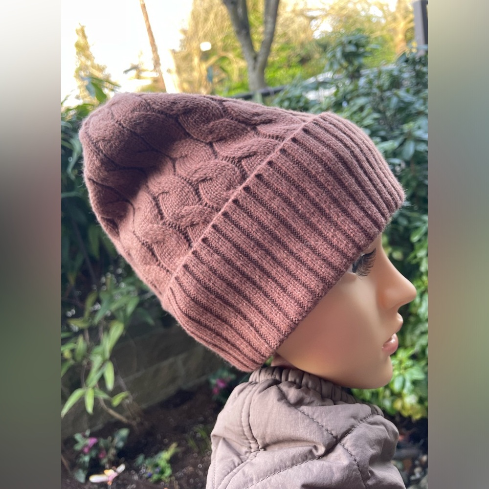 Coach Dark Camel Knit Beanie - Picture 13 of 15